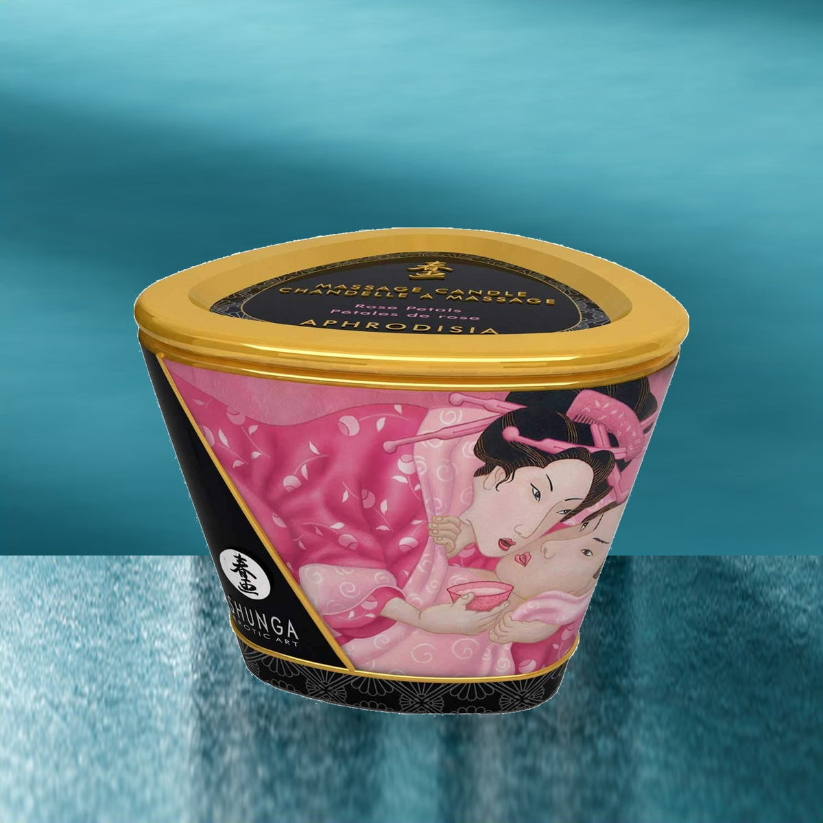 Shunga Mini Caress Rose Massage Candle, 170 ml