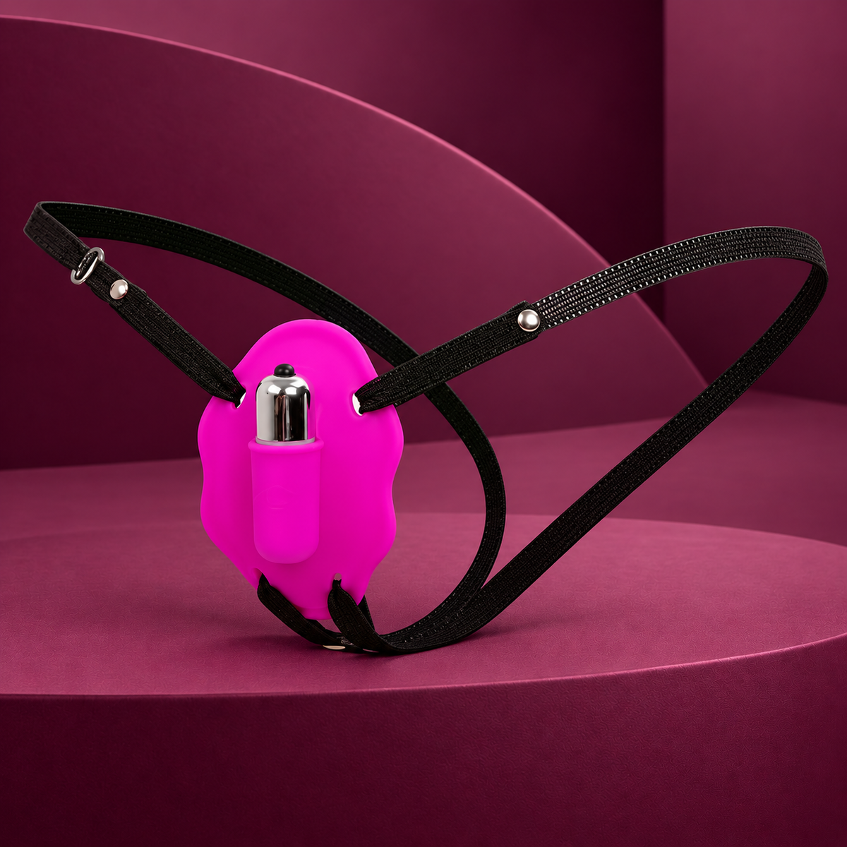 Baile Love Rider Elastic Harness with Vibrating Butterfly