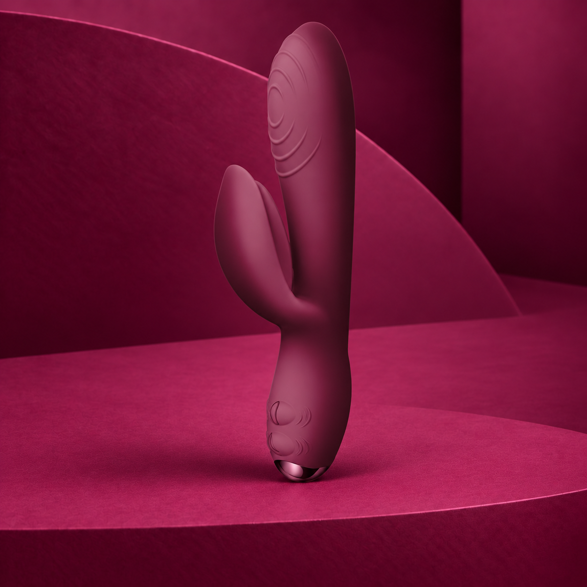 Rocks-Off Everygirl Rabbit Vibrator, Burgundy