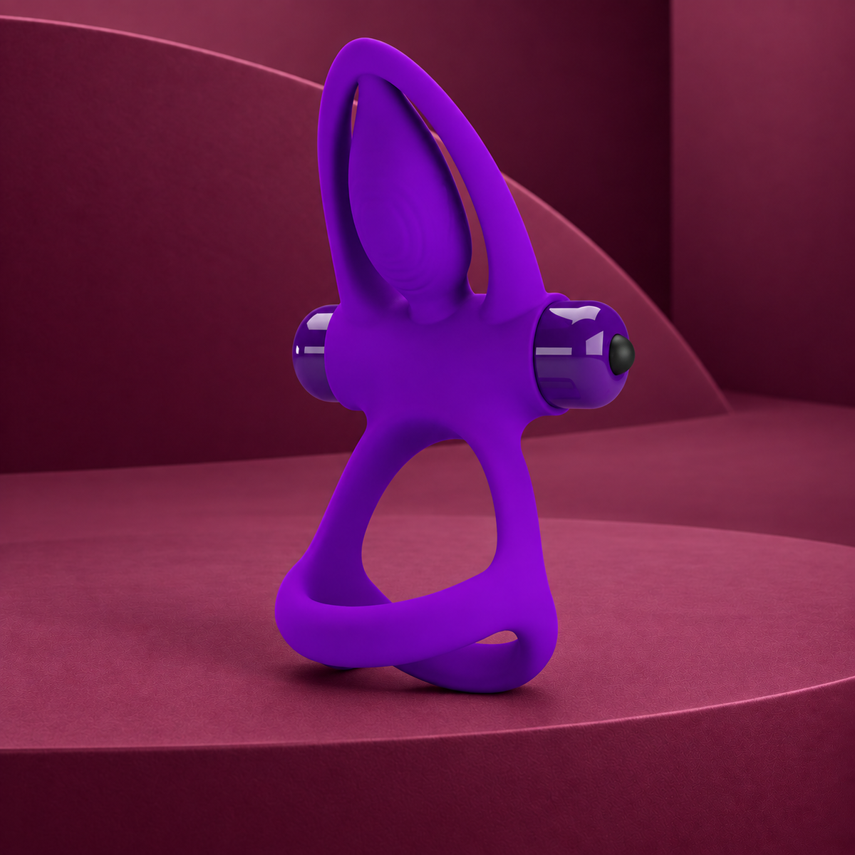Pretty Love Vibrator ring 10 vibrations violet silicone