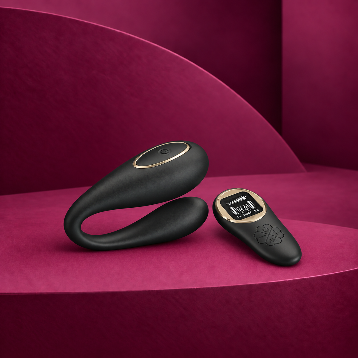 Pretty Love Nathan double pleasure vibrator remote control