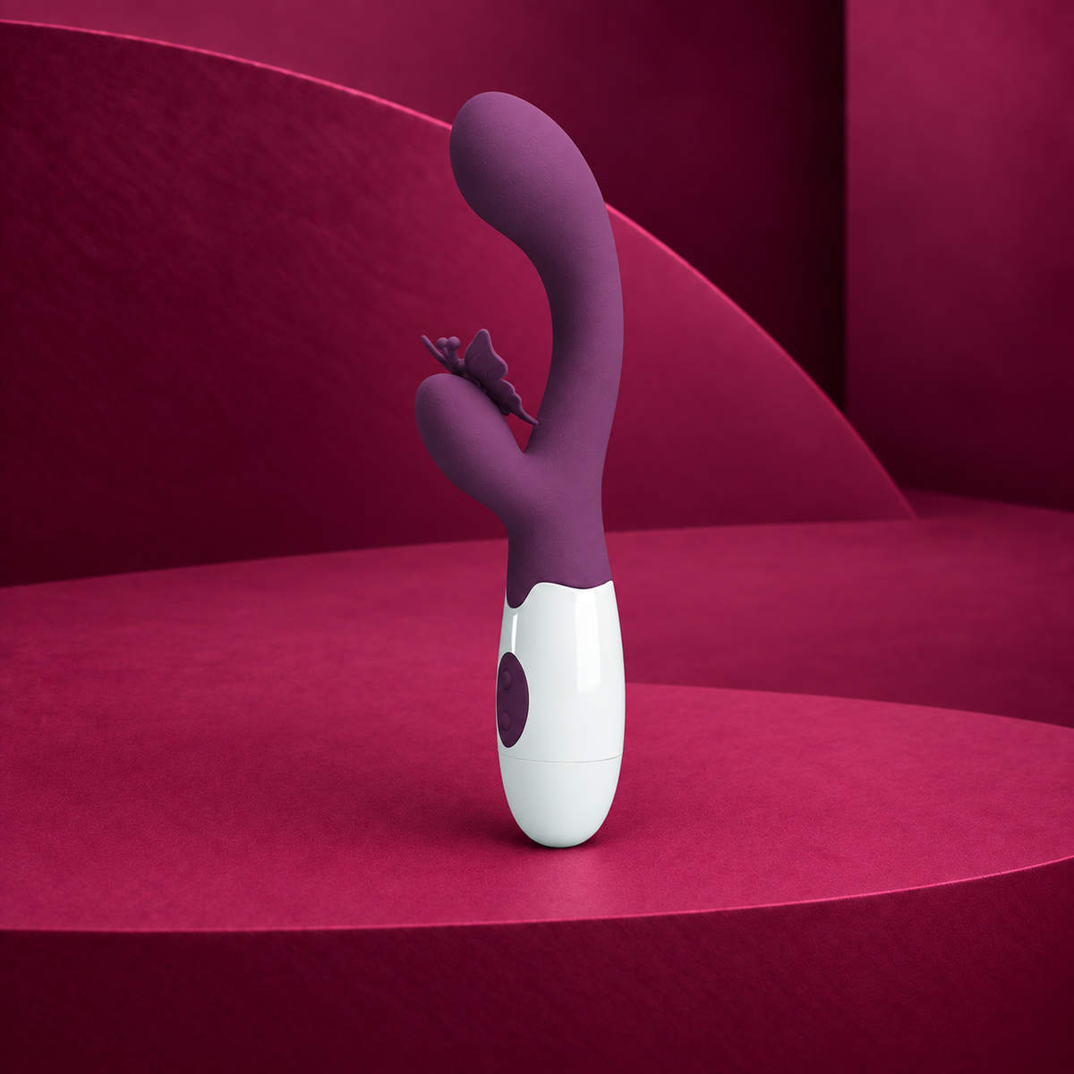 Pretty Love Butterfly Kiss Rabbit Vibrator & G-Spot Stimulator, Purple