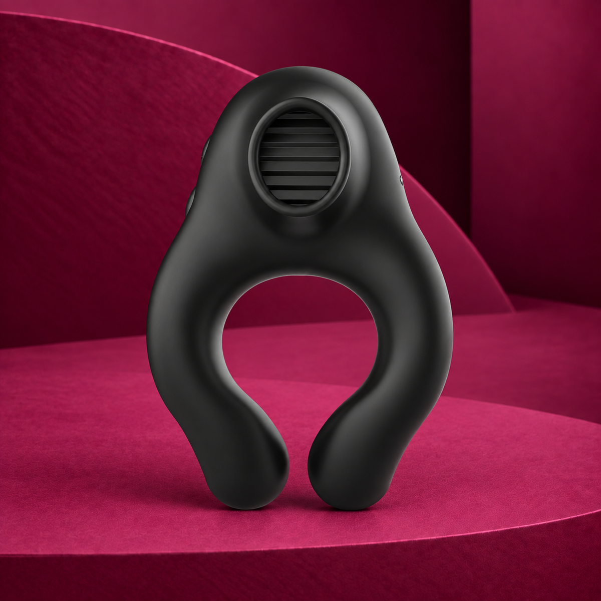 Armony — Silicone vibrator ring 3 motors rechargeable black - gold