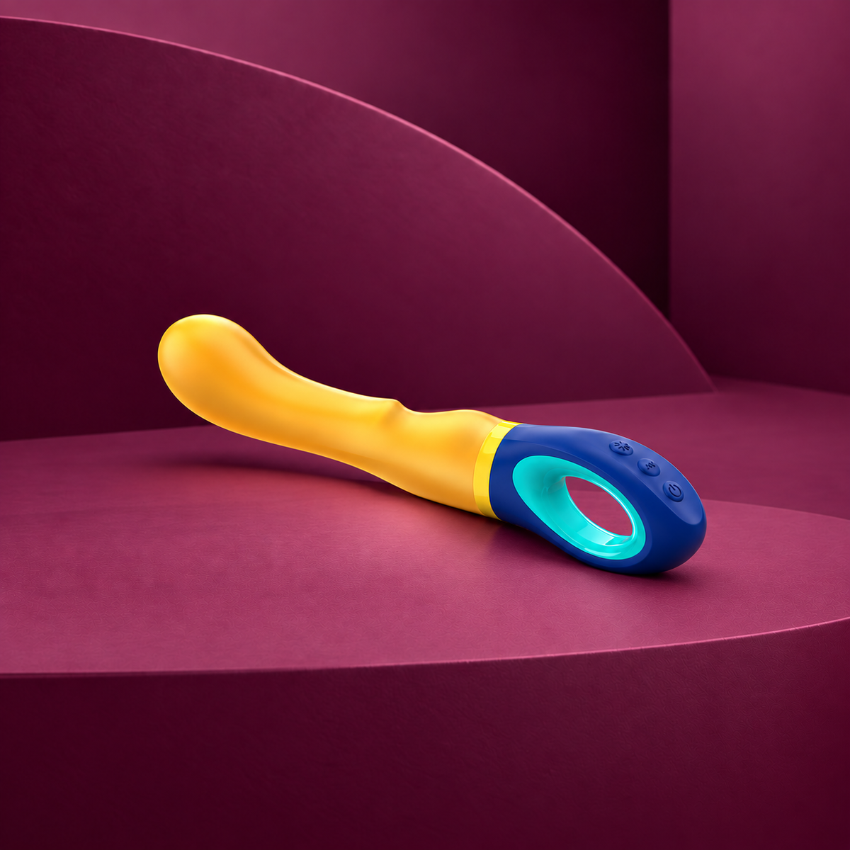 Intense Shaggy G-Spot Vibrator, Yellow