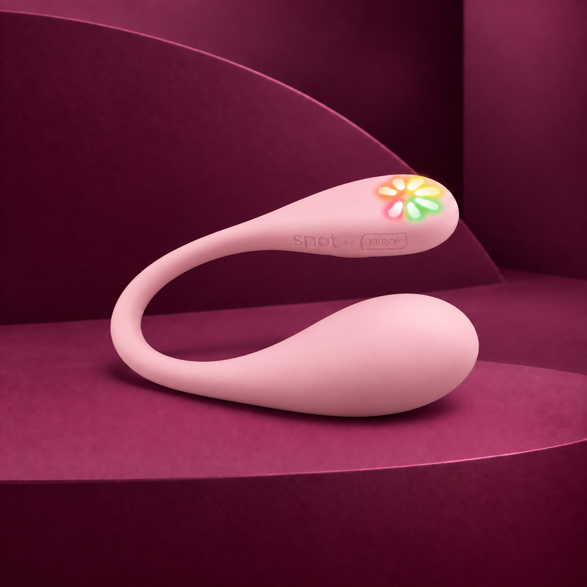 Kiiroo Spot Kiss Me U-Shaped Vibrator, Pink