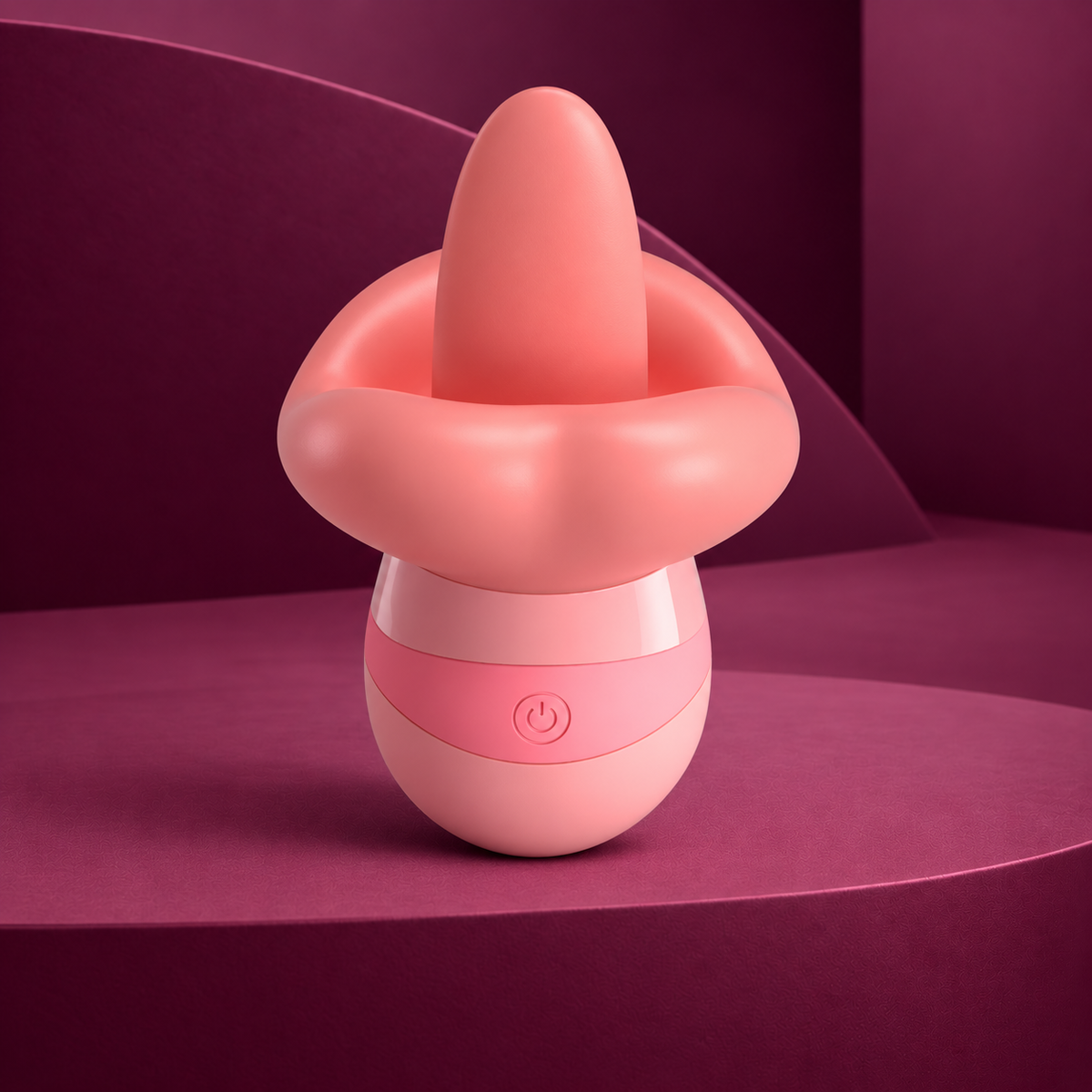 Pretty Love Kylee tongue clitoris stimulator 10 vibrations nude pink