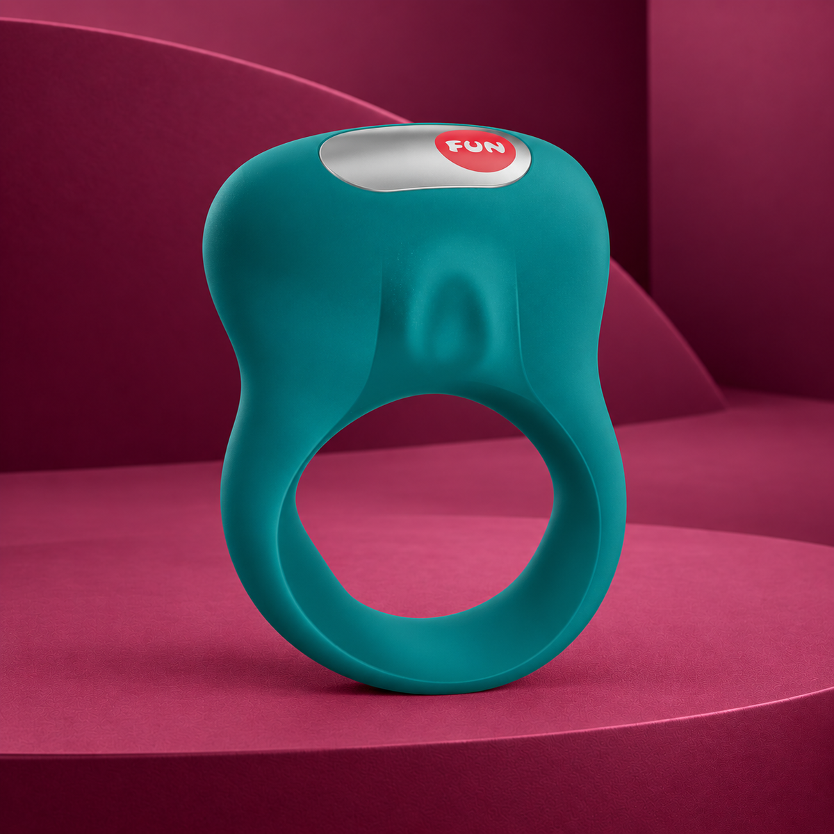 FUN Factory Steady Vibrating Cock Ring Black & Bottle Green