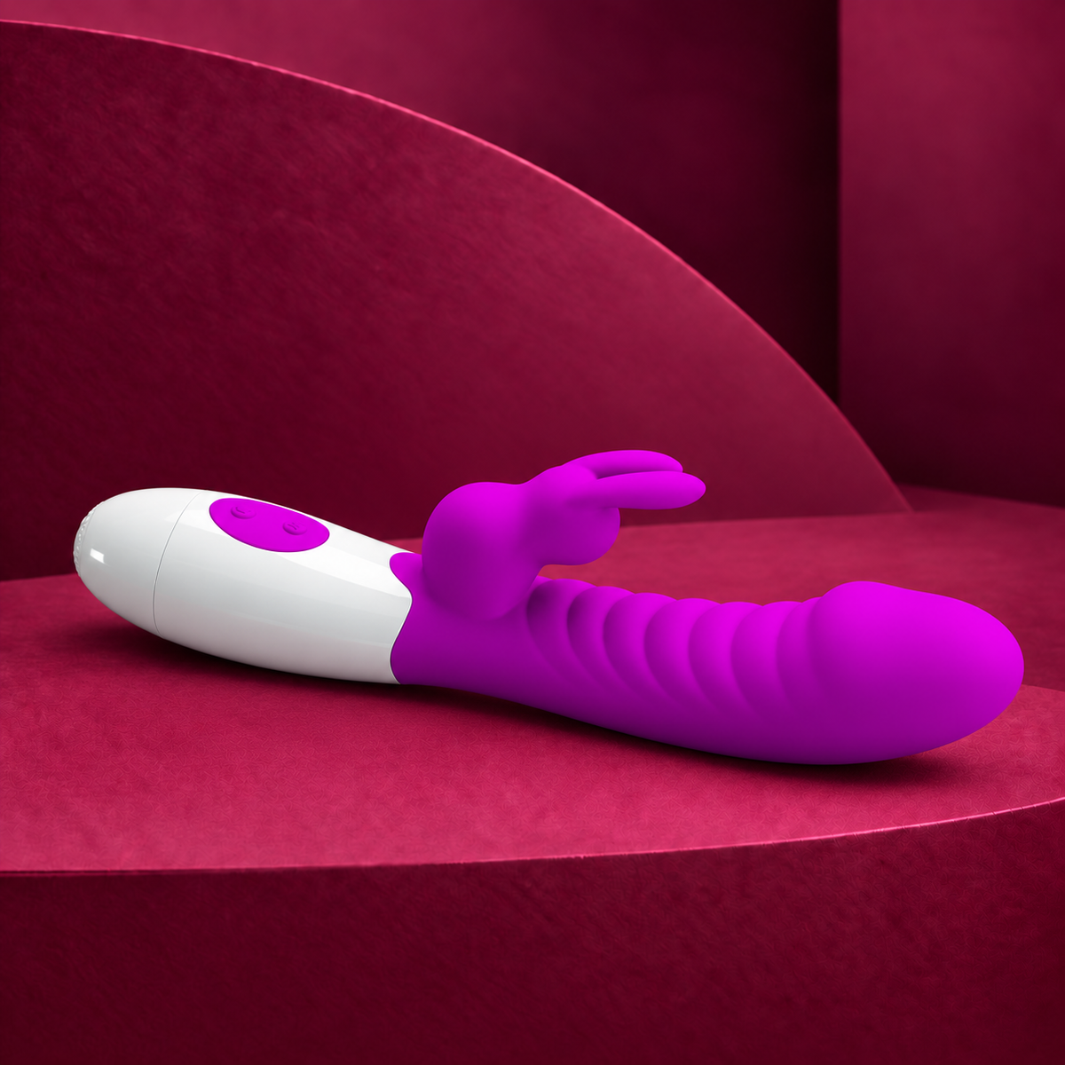 Pretty Love Naughty Bunny Rabbit Vibrator, Purple
