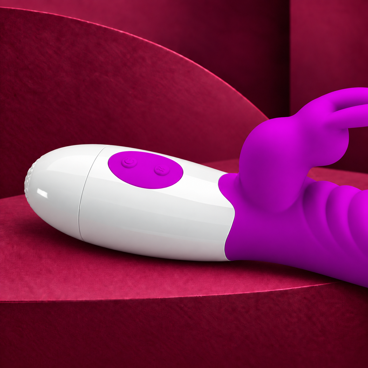 Pretty Love Naughty Bunny Rabbit Vibrator, Purple — detail view