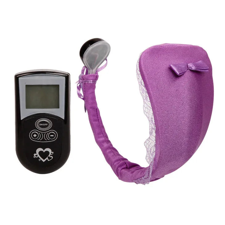 Baile lilac fabric thong with remote D44-194945LL