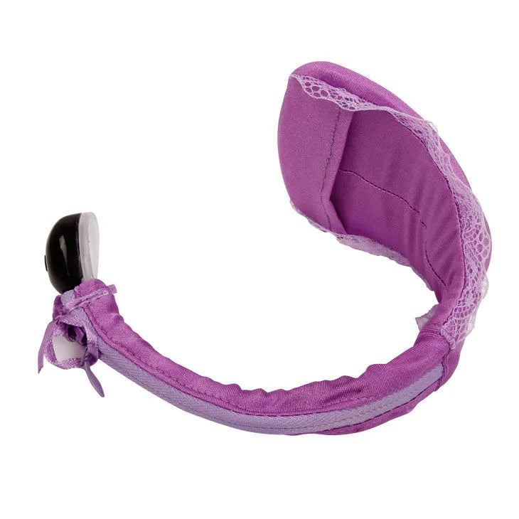 Baile lilac fabric thong, reverse view D44-194945LL
