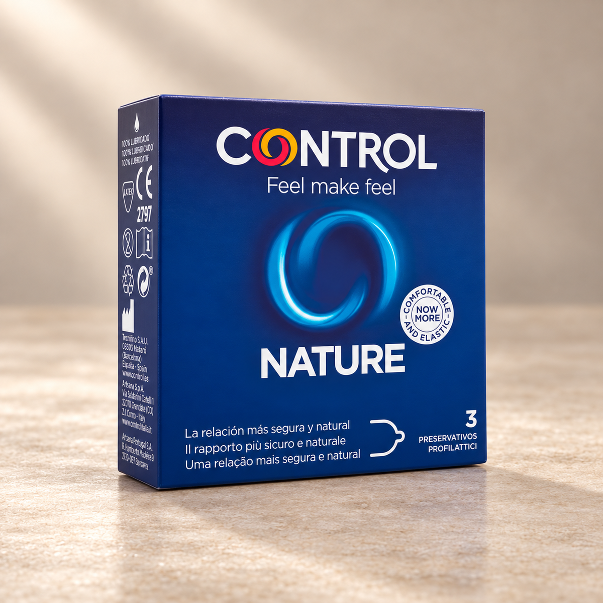 Control Adapta Nature Condoms, 3 Pack