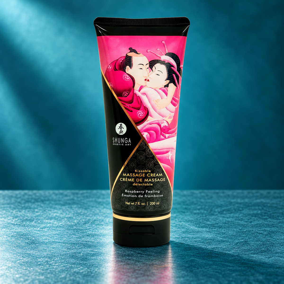 Shunga Raspberry Massage Cream, 200 ml