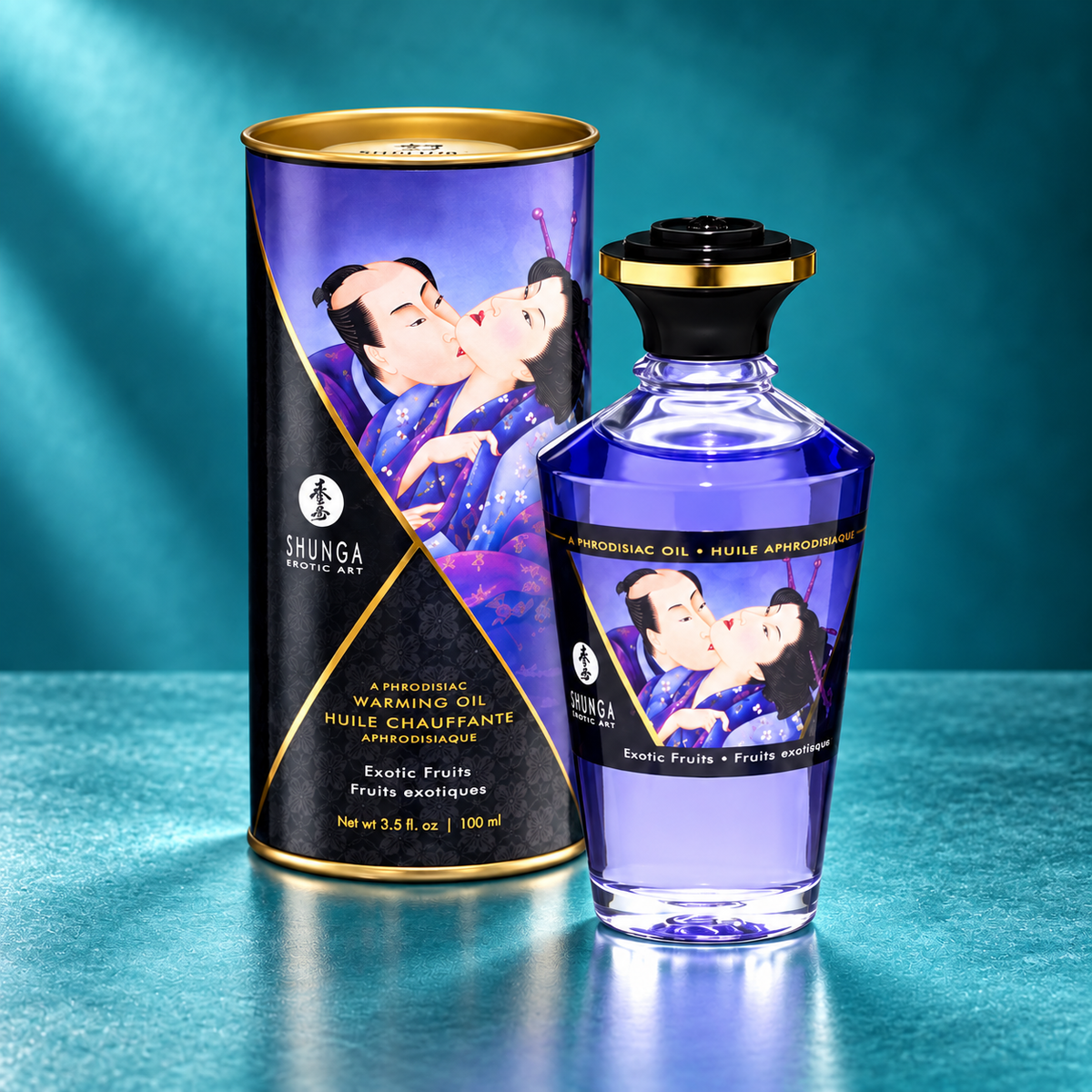 Shunga Heat effect massage oil exotic fruits flavor 100 ml