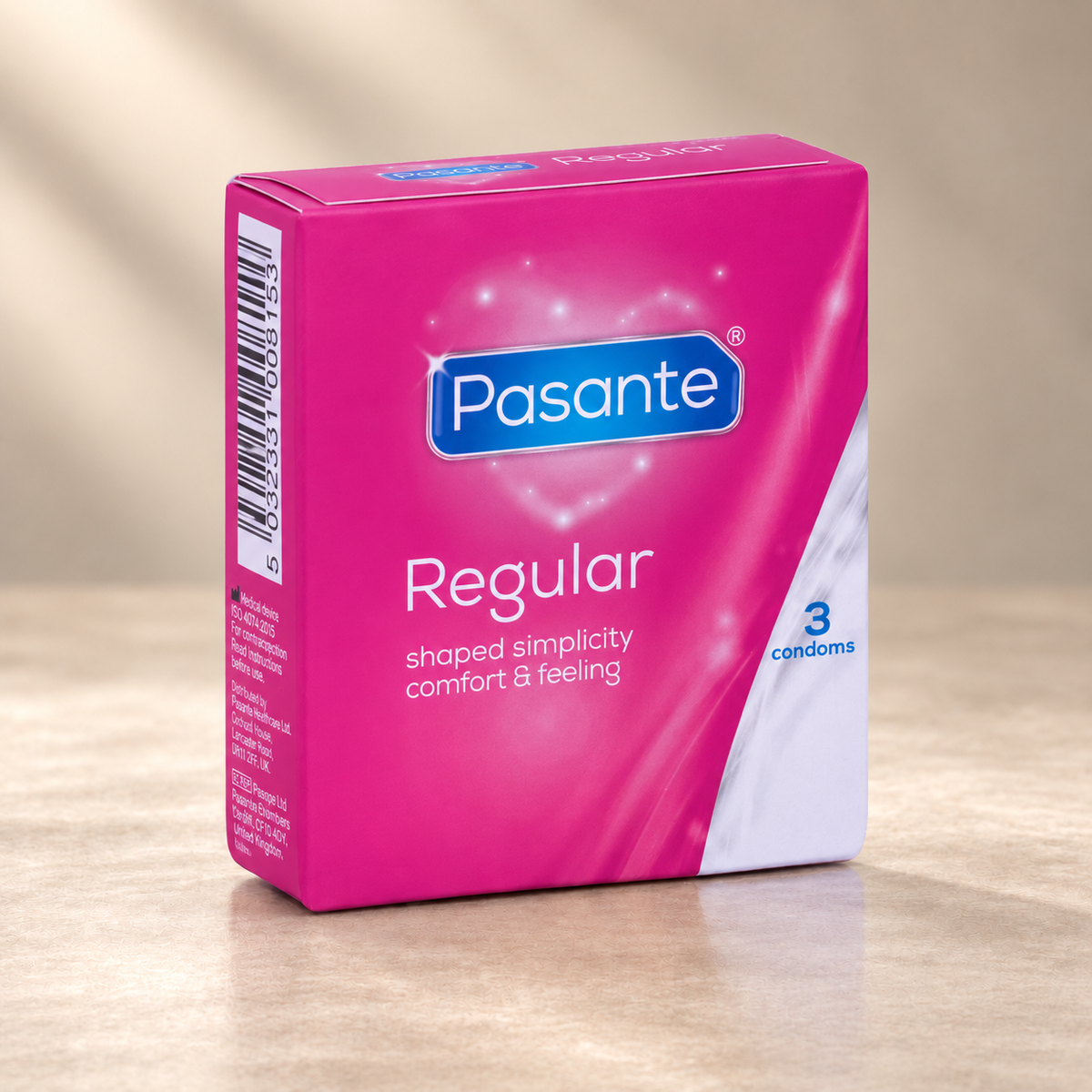 Pasante Regular Condoms, 3 or 12 Pack