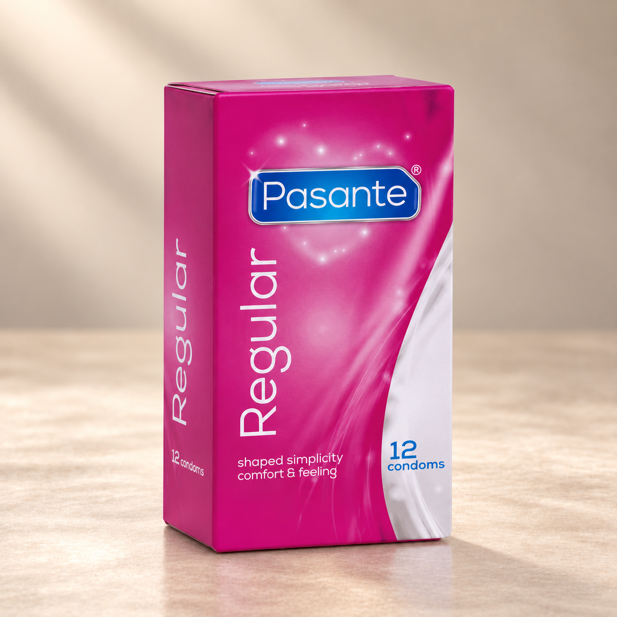 Pasante Regular Condoms, 3 or 12 Pack