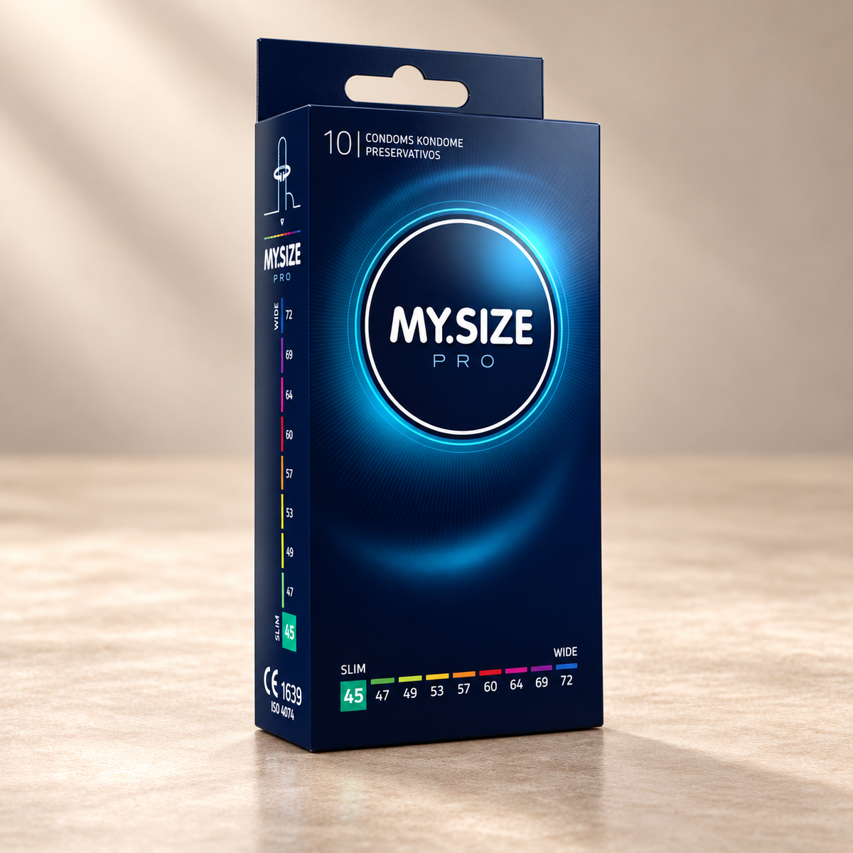 MY.SIZE Pro Condoms, Select Width and Pack Size — 45 mm / 10 units