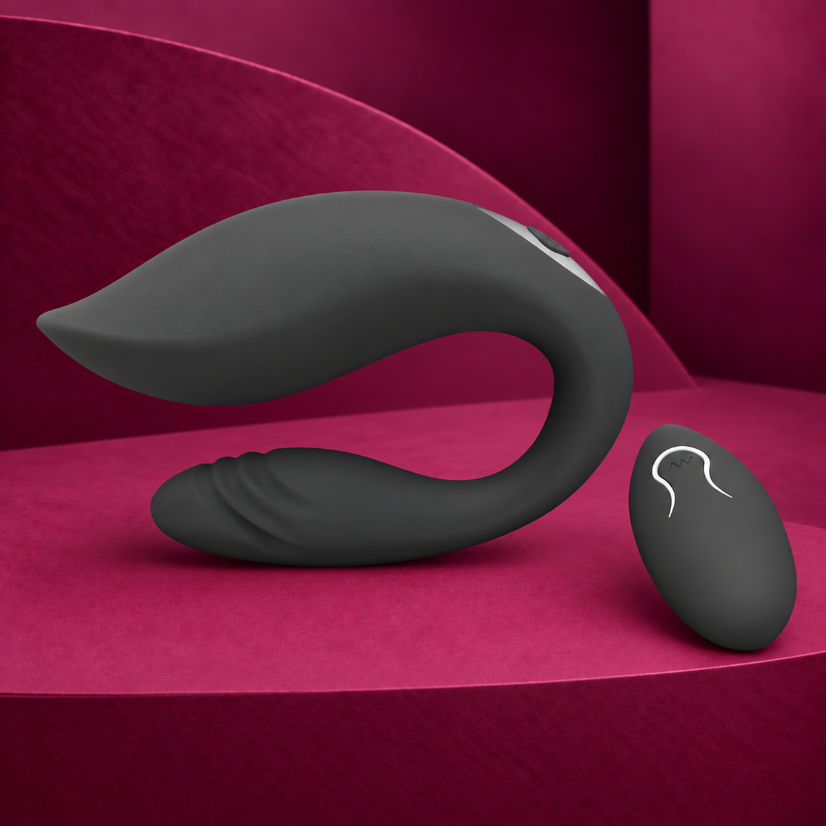 Armony Martha vibrator for couples black remote control