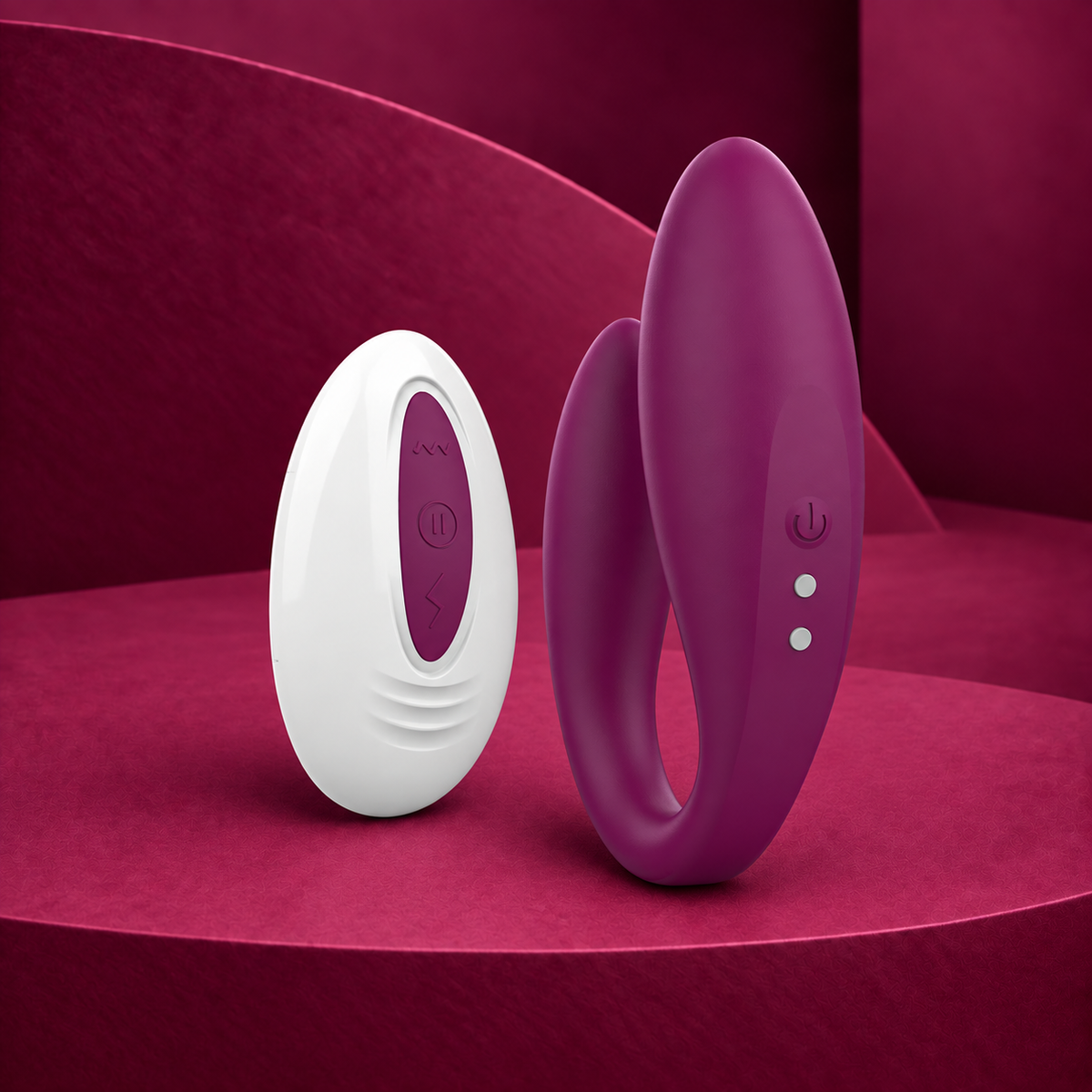 Armony Kitty vibrator for couples violet remote control