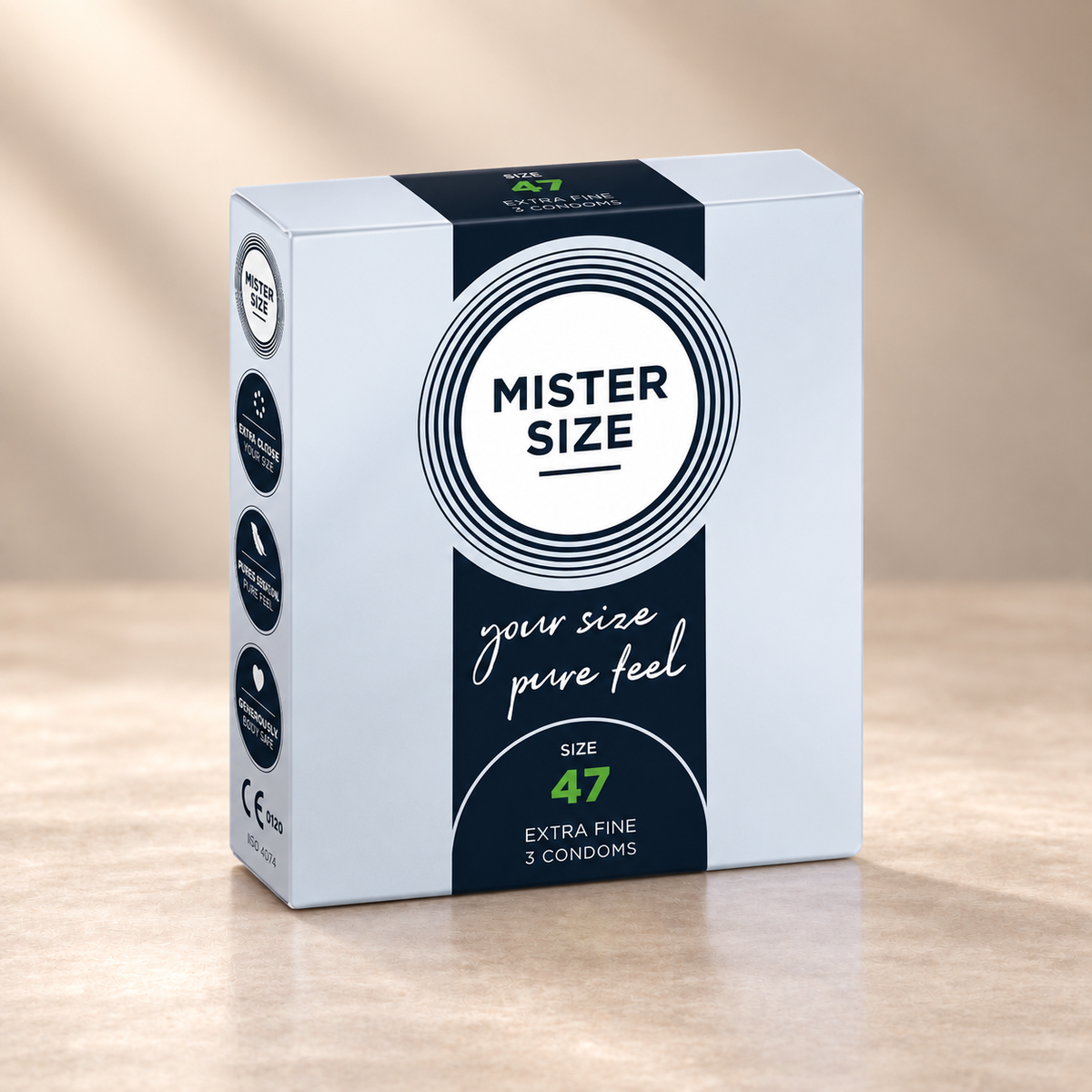 Mister Size Condoms, 3 or 10 Pack, Multiple Sizes — XS / 3