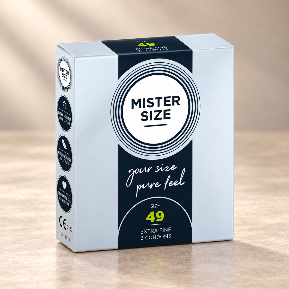 Mister Size Condoms, 3 or 10 Pack, Multiple Sizes — S / 3