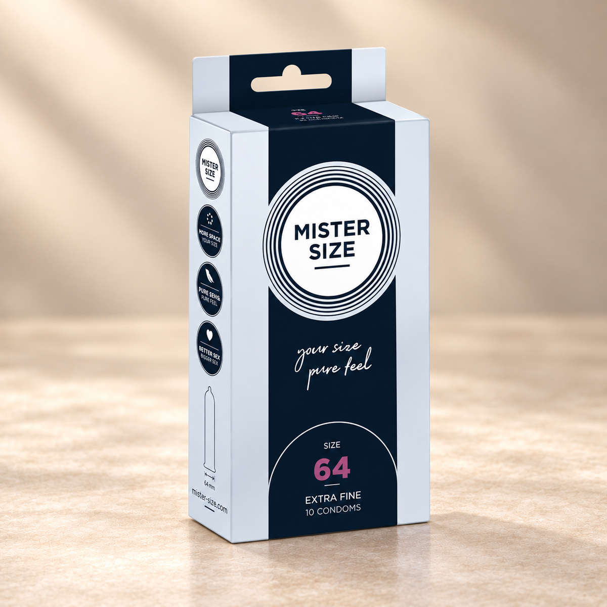 Mister Size Condoms, 3 or 10 Pack, Multiple Sizes — XXL / 10