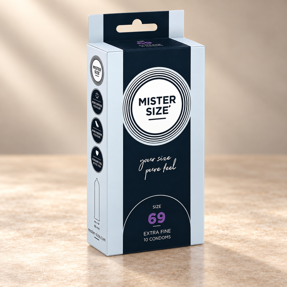 Mister Size Condoms, 3 or 10 Pack, Multiple Sizes — XXXL / 10
