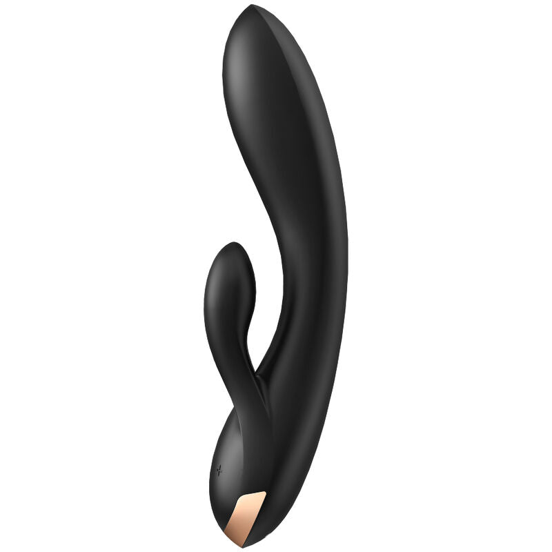 SATISFYER - DUPLI FLEKS VIBRATOR APLIKACIJA CRNI