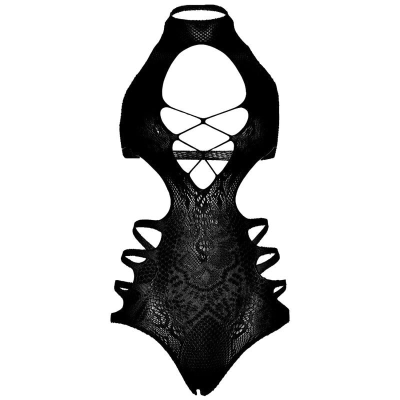LEG Avenue — Cut out strappy bodysuit one size - black — product photo 5