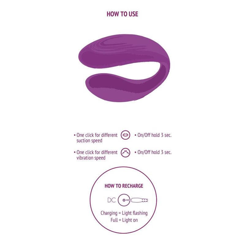 XOCOON - VIBRATOR ZA PAROVE BOUND LOVE, LILA