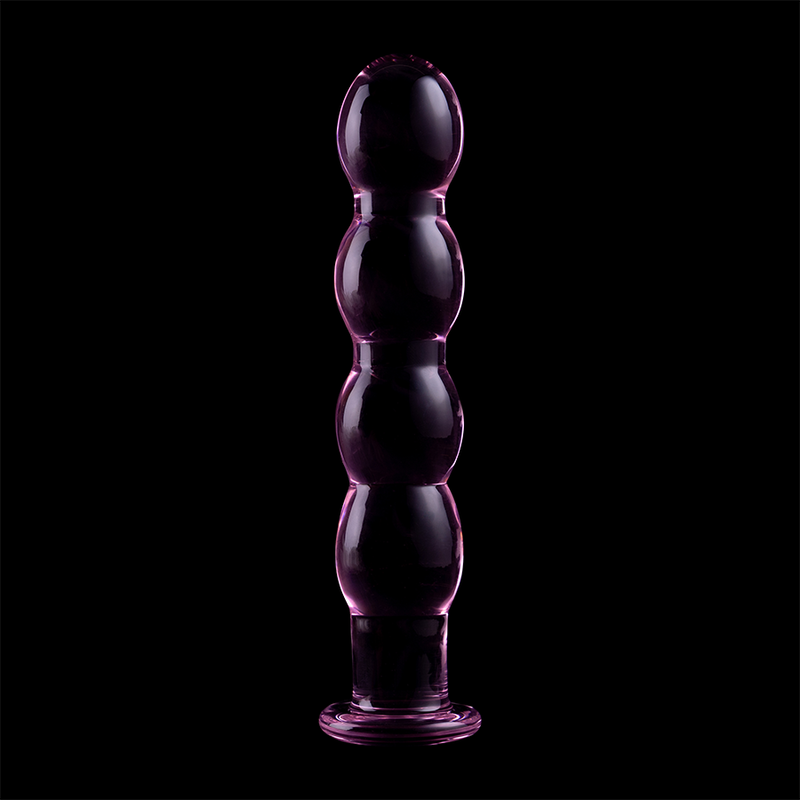NEBULA SERIJA IBIZA – MODEL 10 DILDO BOROSILIKATNO STAKLO ROZI 16.5 CM -O- 3.5 CM