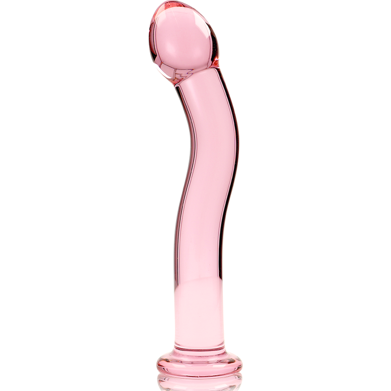 NEBULA SERIJA IBIZA - MODEL 18 DILDO BOROSILIKATNO STAKLO ROZI 18,5 CM -O- 3,5 CM