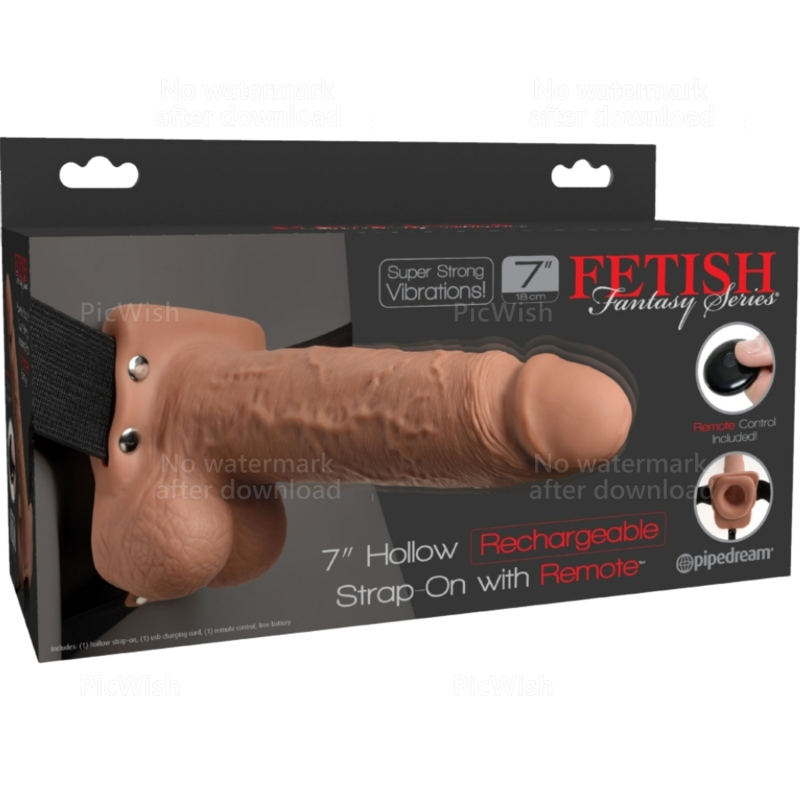FETISH FANTASY SERIJA - PODESIVI POJAS REALISTIČAN PENIS SA MUDIMA PUNJIV I VIBRIRAJUĆI 17,8 CM