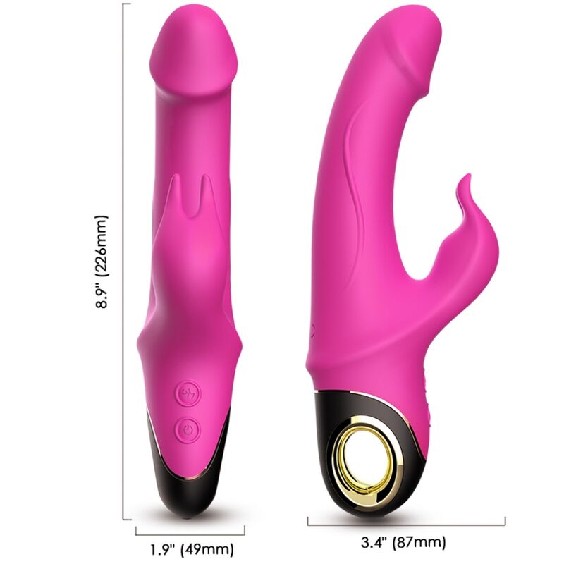 ARMONY - METEOR DILDO VIBRATOR RABBIT ROTATOR FUCHSIA