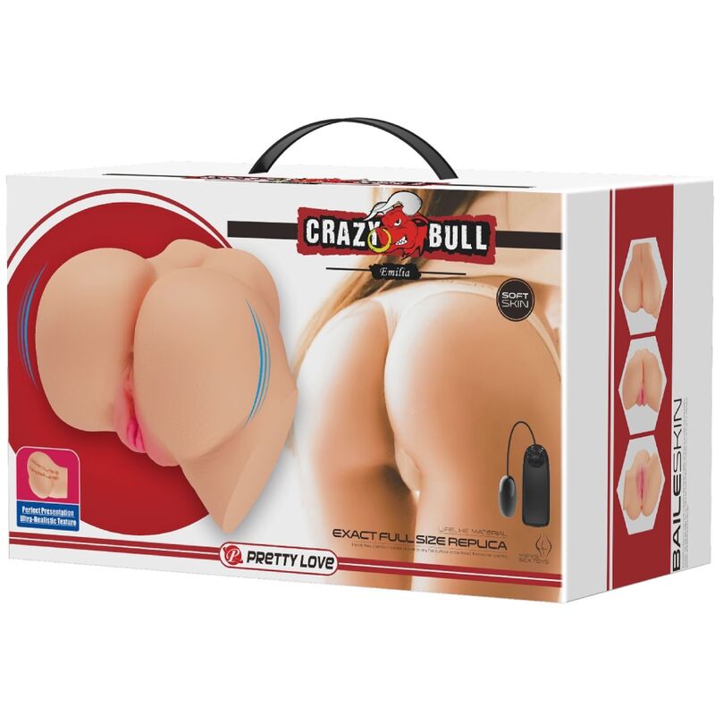 CRAZY BULL - REALISTIČAN VAGINALNI I ANALNI VIBRATOR EMILIA