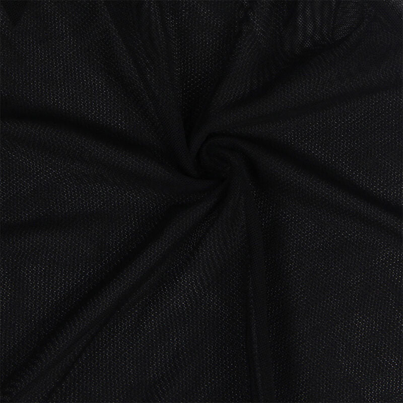 SUBBLIME - BABYDOLL OD TILA SA ČIPKOM I CVETNIM DETALJIMA CRNA S/M