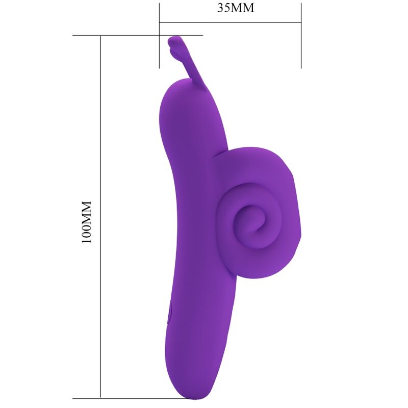 PRETTY LOVE - SNAIL MOĆNI LJUBIČASTI STIMULATOR PRSTA