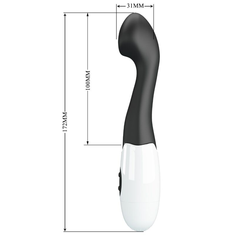 PRETTY LOVE - ČARLS DŽI-SPOT VIBRATOR 30 REŽIMA CRNI