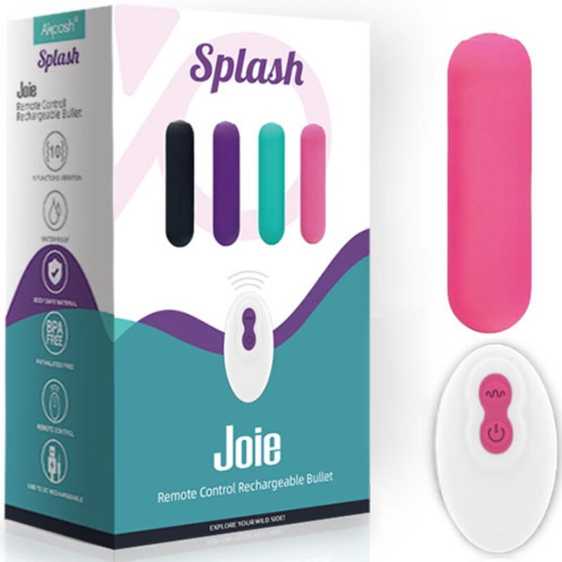 ARMONY - SPLASH JOIE VIBRATOR METAK SILIKON DALJINSKI 10 VIBRACIJA 75 X 19 CM ROZE