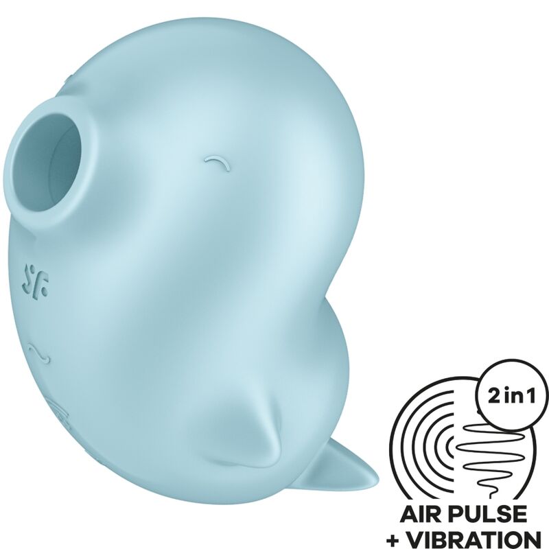 SATISFAJER - VIBRATOR I STIMULATOR KLITORISA SASSY SEAL, PLAVI