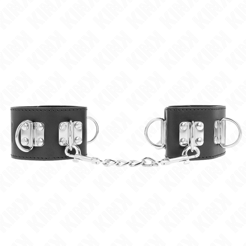 KINK – VIŠEPOLOŽAJNE LISICE ZA RUKE SA KATPANCEM CRNE PODEŠAVAJUĆE 16-23 CM X 5.5 CM