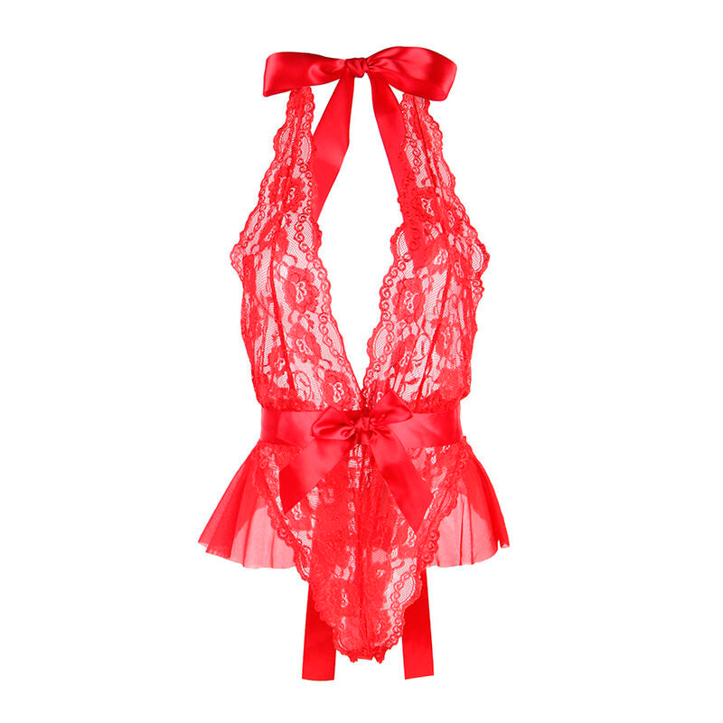 SUBBLIME - 953980 SEKSI BODI SA KARNERIMA + KAIŠ CRVENI L/XL