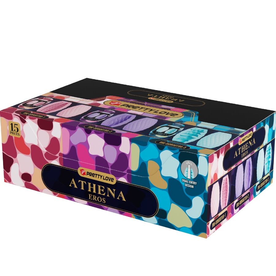 PRETTY LOVE - ATHENA EROS PAKOVANJE 15 RAZLIČITIH MUŠKIH MASTURBATORA