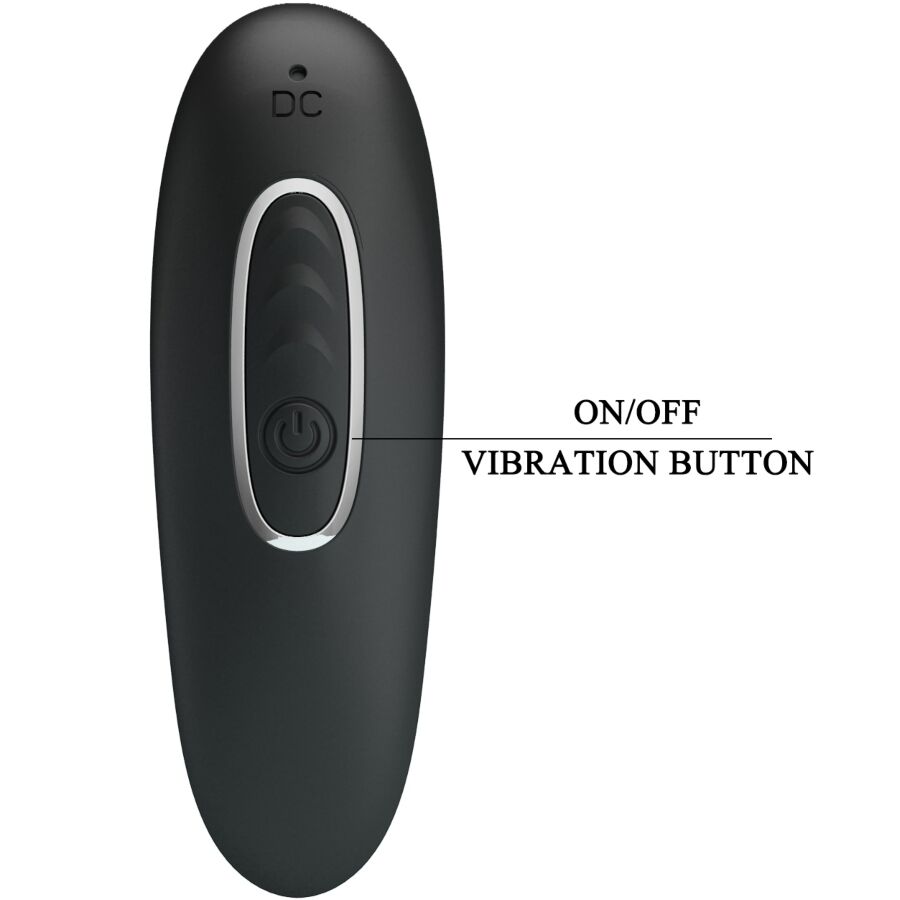 PRETTY LOVE - KORBAN ANALNI VIBRATOR 10 VIBRACIJA CRNI