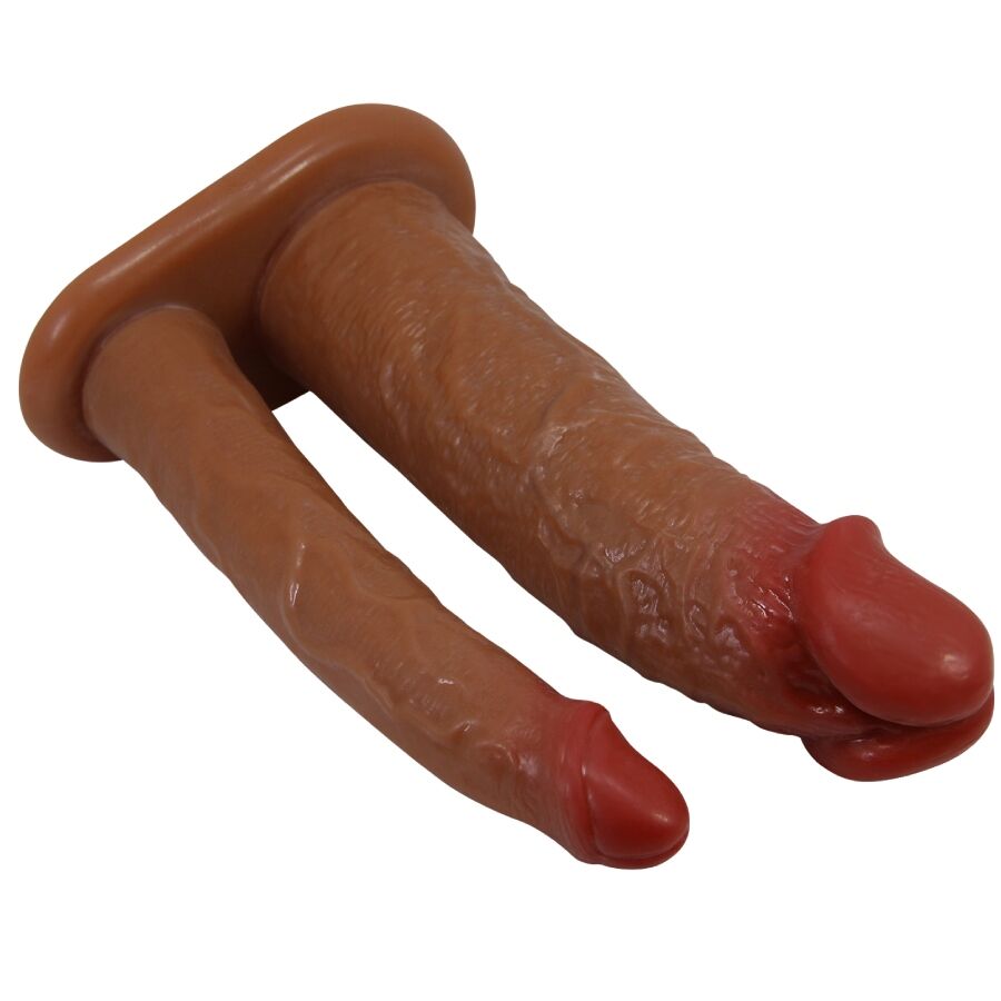 PRETTY LOVE - YAIRON NAVLAKA ZA PENIS SA DVA PENISA SA PRODUŽETKOM OD 4 CM MULAT