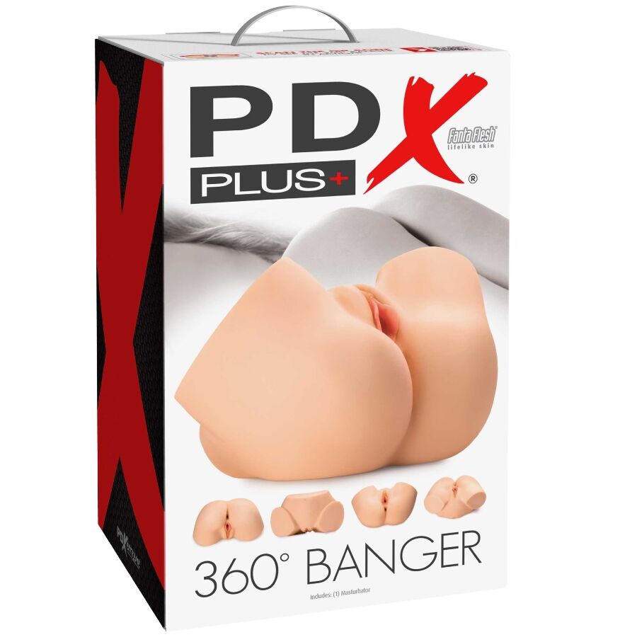 PDX Plus 360 Banger — Realistic Anal & Vaginal Masturbator