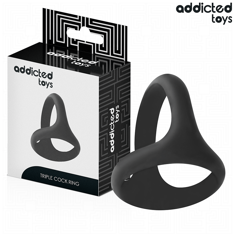 ADDICTED TOYS - DEBELI TROSTRUKI PRSTEN ZA PENIS