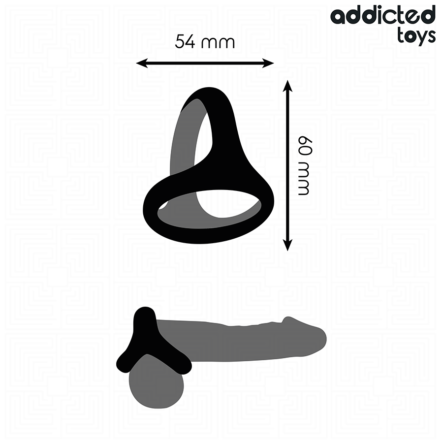 ADDICTED TOYS - DEBELI TROSTRUKI PRSTEN ZA PENIS