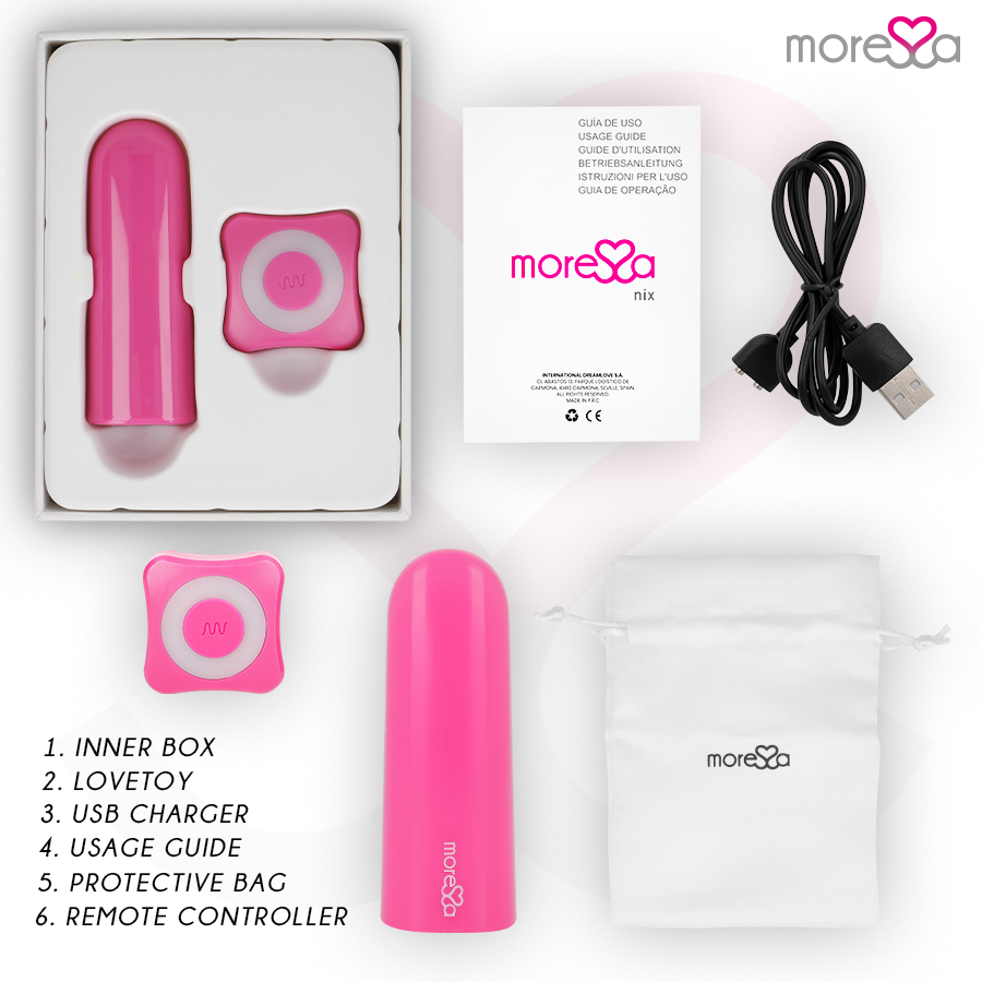 MORESSA - NIX VIBRATOR NA DALJINSKO UPRAVLJANJE ROZE
