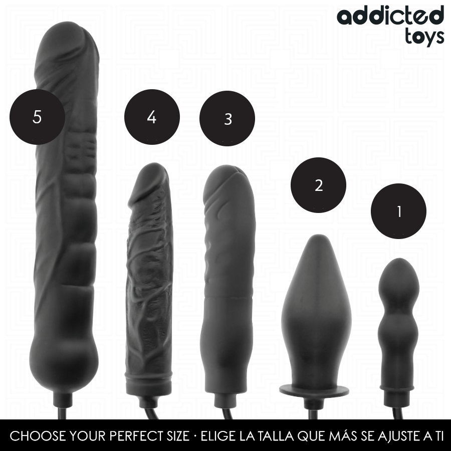 ADDICTED TOYS - BUTT PLUG NA NADUVAVANJE ZA DUPLU ANALNU STIMULACIJU MODEL 1